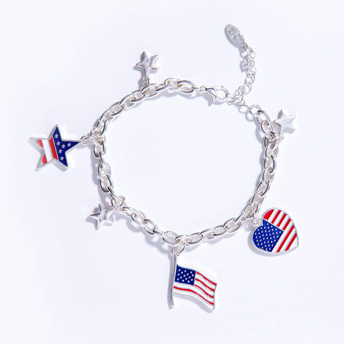 Patriotic Candy Bracelets with Star Charms (Per Dozen)