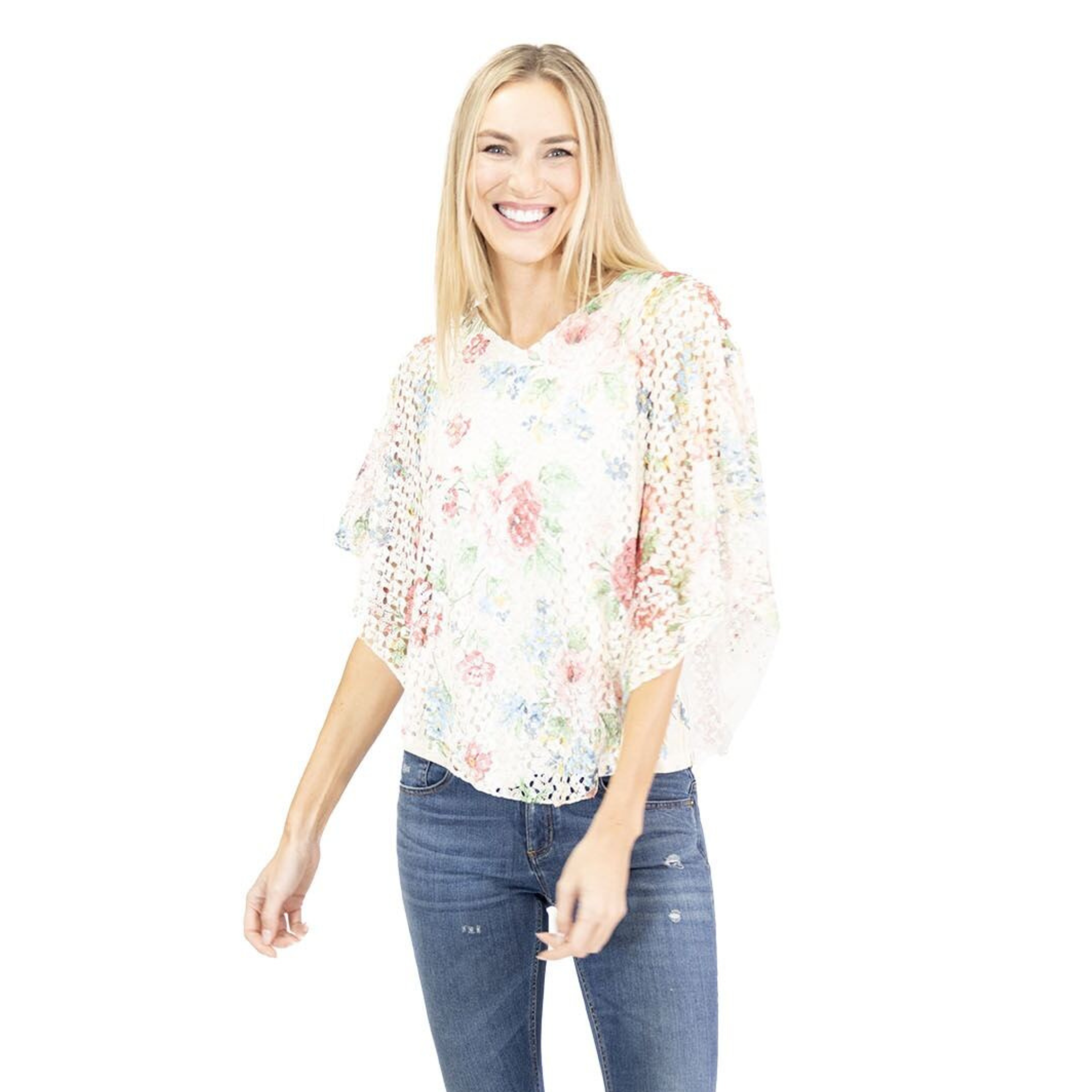 Floral V-Neck Top