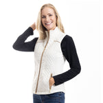 Load image into Gallery viewer, Chic Core Winter White Quilted Vest
