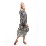 Load image into Gallery viewer, Elysian Floral V-Neck Tiered Midi Dress
