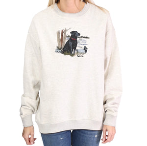 Black Lab Embroidered Sweatshirt