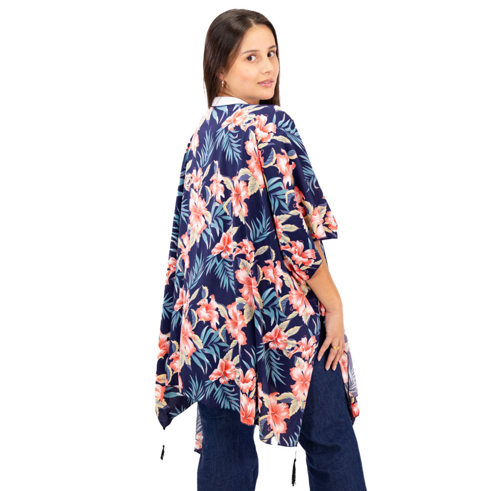 Hibiscus Tassel Kimono