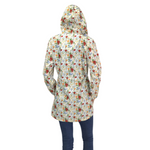 Load image into Gallery viewer, Berry Hooded Drawstring Raincoat
