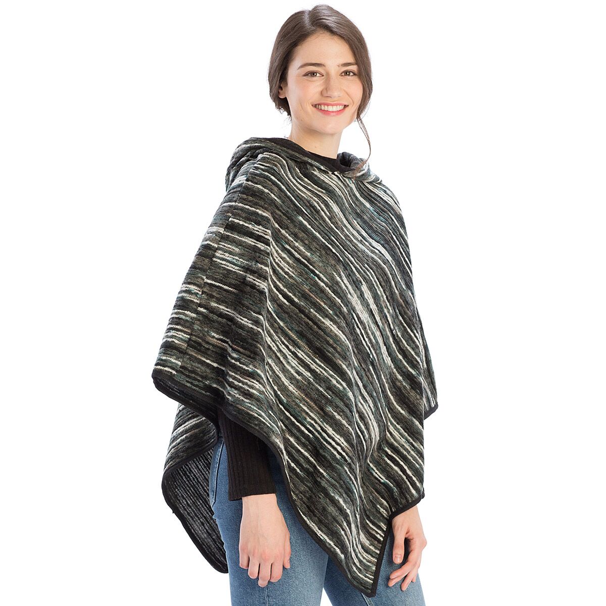 Zena Hooded Poncho – Linda Anderson